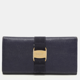 Salvatore Ferragamo: Голубой кошелёк  Vara Bow