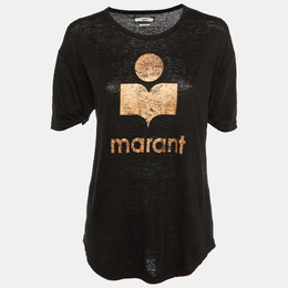 Isabel Marant Etoile: Чёрная футболка  Koldi