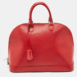 Louis Vuitton: Красная сумка  Épi