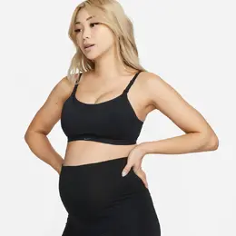 Nike: Чёрный бюстгальтер 