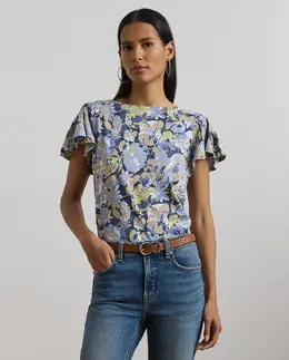 Lauren Ralph Lauren: Хлопковая футболка 