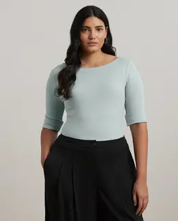 Lauren Ralph Lauren: Голубая футболка 