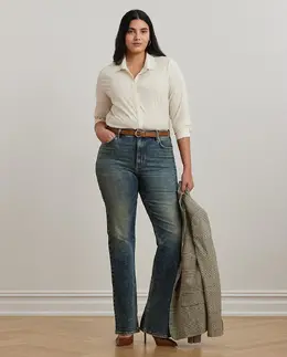 Lauren Ralph Lauren: Прямые джинсы 