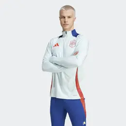 Adidas: Зелёная куртка  Tiro