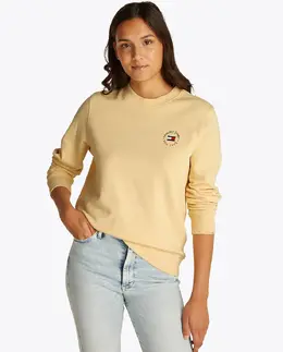 Tommy Jeans: Жёлтая толстовка 