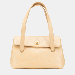 Chanel: Бежевая сумка 