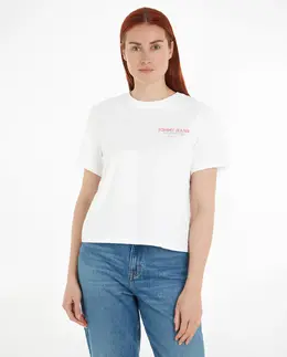 Tommy Jeans: Белая футболка 