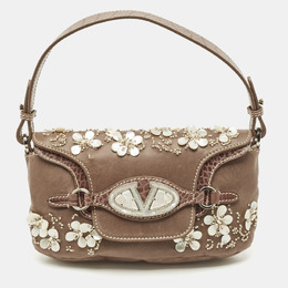 Valentino: Бежевая сумка  VLogo