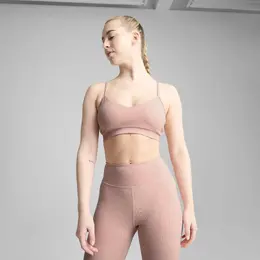 PUMA: Розовый бюстгальтер 