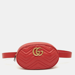 Gucci: Красная сумка  GG Marmont