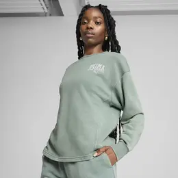 PUMA: Зелёная толстовка 