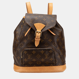 Louis Vuitton: Коричневый рюкзак 