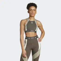 Adidas: Зелёный бюстгальтер 