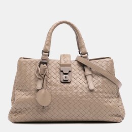 Bottega Veneta: Коричневая сумка  Intrecciato