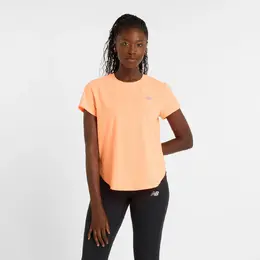 New Balance: Оранжевая футболка 
