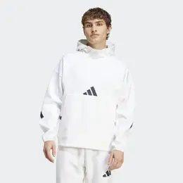Adidas: Белая толстовка 