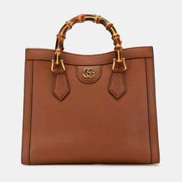 Gucci: Коричневая сумка  Bamboo