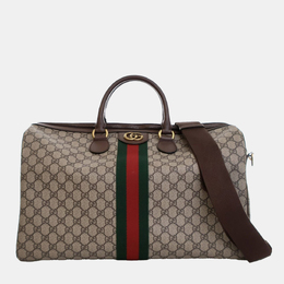 Gucci: Коричневая сумка  GG Supreme