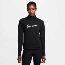 Nike: Чёрная футболка  Swoosh