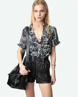 Zadig & Voltaire: Топ с принтом 