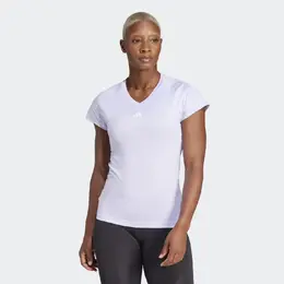 Adidas: Фиолетовая футболка  Essentials