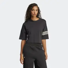Adidas: Чёрная футболка 