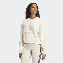 Adidas: Белая толстовка 