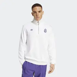 Adidas: Белый свитшот 