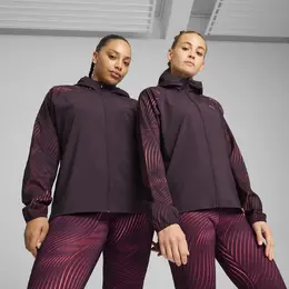 PUMA: Куртка  Run с принтом