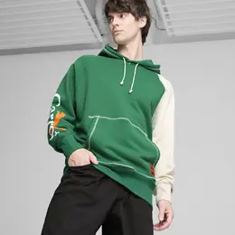 PUMA: Зелёная толстовка 