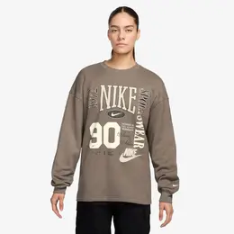 Nike: Коричневый свитшот 