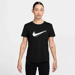 Nike: Чёрная футболка  Swoosh