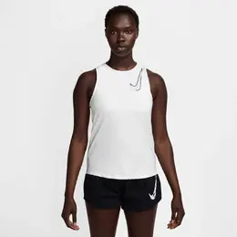 Nike: Белая футболка  Swoosh