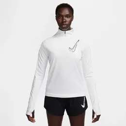 Nike: Белая футболка  Swoosh