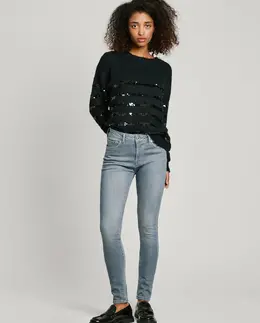 Pepe Jeans: Серые джинсы 