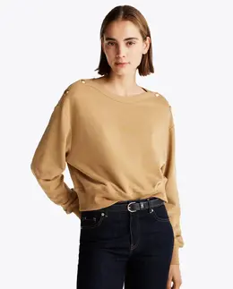 Tommy Hilfiger: Коричневый свитшот 