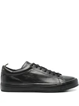 Officine Creative: Чёрные кроссовки 
