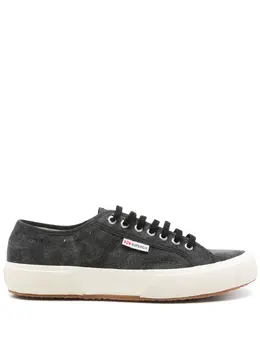 Superga: Чёрные кроссовки 