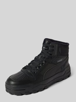 PUMA: Чёрные кеды 