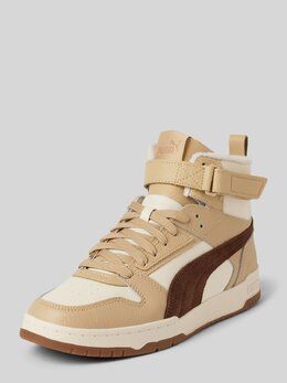 PUMA: Бежевые кеды 