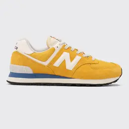 New Balance: Жёлтые кроссовки 