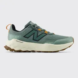 New Balance: Зелёные кроссовки 
