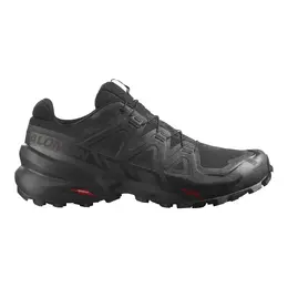 Salomon: Чёрные кроссовки 