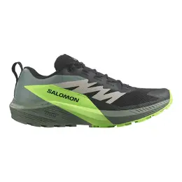 Salomon: Чёрные кроссовки 