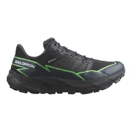 Salomon: Чёрные кроссовки 