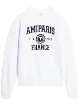 AMI Paris: Белый свитшот  Paris
