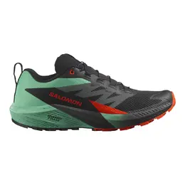 Salomon: Чёрные кроссовки 