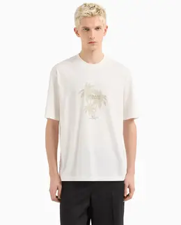 Armani Exchange: Футболка с принтом 