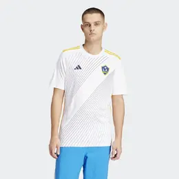 Adidas: Белая футболка 
