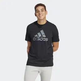Adidas: Чёрная футболка 